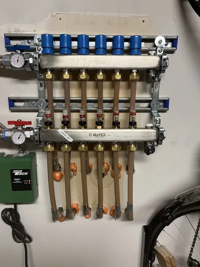 Plumber performing Gas Leak Detection at a residential property in Columbia City